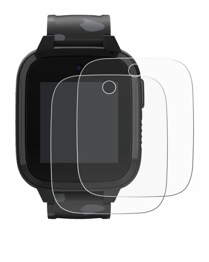 Image de l'appareil Xplora XGO3 (2e Gen.) avec une grande variété de protections d'écran.