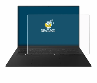 Image de l'appareil LG gram 17" 2025 avec une grande variété de protections d'écran.