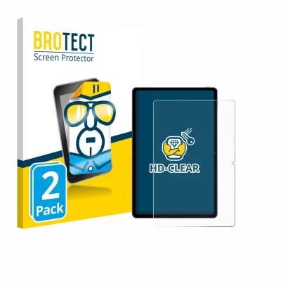 Face avant d’un emballage produit avec le logo de la marque BROTECT. À côté, l’appareil Xiaomi Redmi Pad SE 11 est représenté