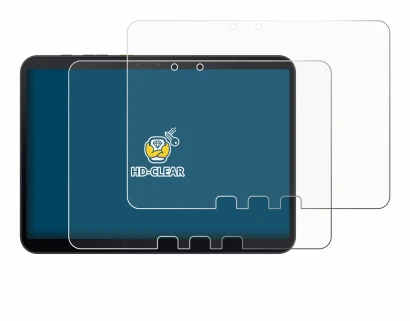 Image de l'appareil Samsung Galaxy Tab Active 5 Pro avec une grande variété de protections d'écran.