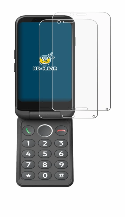 Image de l'appareil Doro Aurora A20 avec une grande variété de protections d'écran.