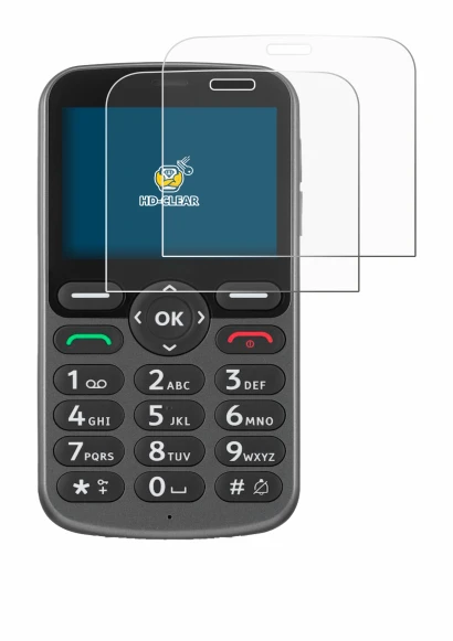 Image de l'appareil Doro 1380 avec une grande variété de protections d'écran.
