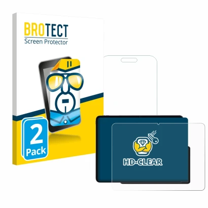 Face avant d’un emballage produit avec le logo de la marque BROTECT. À côté, l’appareil OnePlus Pad 3 est représenté avec la p