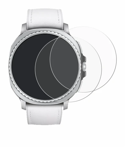 Image de l'appareil Samsung Galaxy Watch 8 Classic (46 mm) avec une grande variété de protections d'écran.