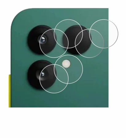 Image de l'appareil Fairphone 6 (Caméra UNIQUEMENT) avec une grande variété de protections d'écran.