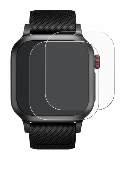 Image de l'appareil Haylou Iron Neo 1.95" avec une grande variété de protections d'écran.