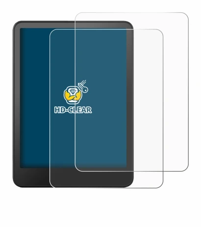 Image de l'appareil Amazon Kindle Colorsoft avec une grande variété de protections d'écran.