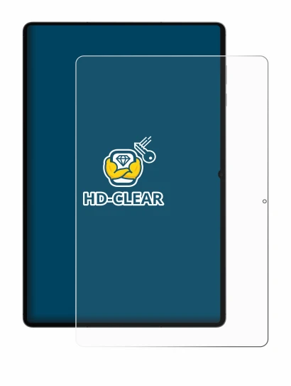 Image de l'appareil Samsung Galaxy Tab S11 Ultra (portrait) avec une grande variété de protections d'écran.