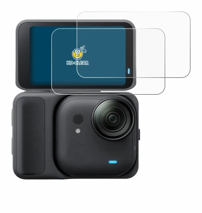 Image de l'appareil Insta360 Go Ultra avec une grande variété de protections d'écran.