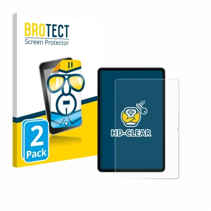 Face avant d’un emballage produit avec le logo de la marque BROTECT. À côté, l’appareil Xiaomi Redmi Pad 2 Pro est représenté