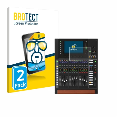 Face avant d’un emballage produit avec le logo de la marque BROTECT. À côté, l’appareil Behringer Wing Compact est représenté 