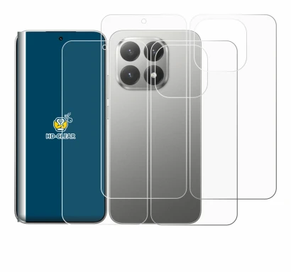 Image de l'appareil Xiaomi 15T (Avant+Arrière) avec une grande variété de protections d'écran.