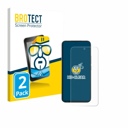 Face avant d’un emballage produit avec le logo de la marque BROTECT. À côté, l’appareil Xiaomi 15T Pro est représenté avec la 