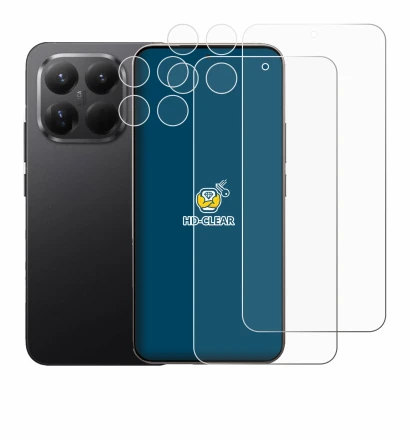 Image de l'appareil Xiaomi 15T Pro (Avant+Caméra) avec une grande variété de protections d'écran.