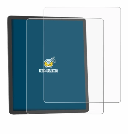 Image de l'appareil Amazon Kindle Scribe 2025 avec une grande variété de protections d'écran.