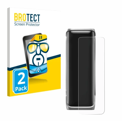 Face avant d’un emballage produit avec le logo de la marque BROTECT. À côté, l’appareil EcoFlow Rapid Pro X est représenté ave