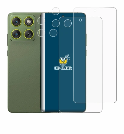 Image de l'appareil Motorola Edge 70 (Avant+Caméra) avec une grande variété de protections d'écran.