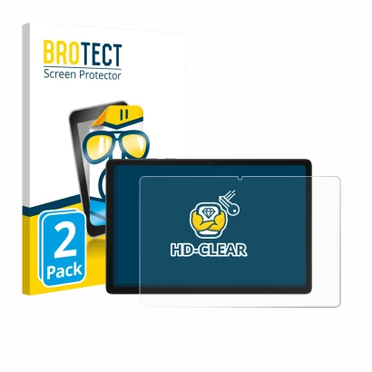 Face avant d’un emballage produit avec le logo de la marque BROTECT. À côté, l’appareil Samsung Galaxy Tab A11 Plus WiFi 11" e