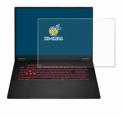 Image de l'appareil ASUS TUF Gaming A18 2025 avec une grande variété de protections d'écran.