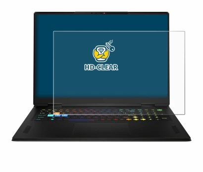 Image de l'appareil MSI Vector A18 HX 2025 avec une grande variété de protections d'écran.