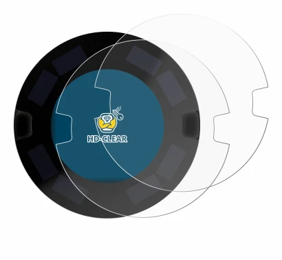 Image de l'appareil OOONO P-DISC NO3 avec une grande variété de protections d'écran.