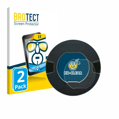 Face avant d’un emballage produit avec le logo de la marque BROTECT. À côté, l’appareil OOONO P-DISC NO1 est représenté avec l