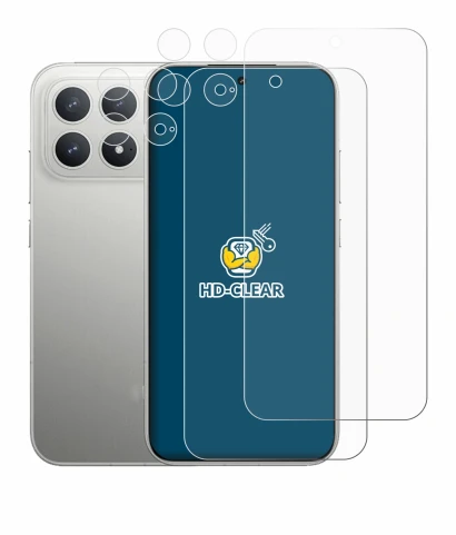 Image de l'appareil Xiaomi Poco F8 Pro (Avant+Caméra) avec une grande variété de protections d'écran.