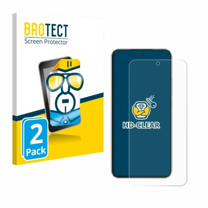 Face avant d’un emballage produit avec le logo de la marque BROTECT. À côté, l’appareil Honor Magic 8 Lite est représenté avec