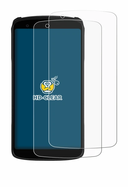 Image de l'appareil Zebra TC22R avec une grande variété de protections d'écran.