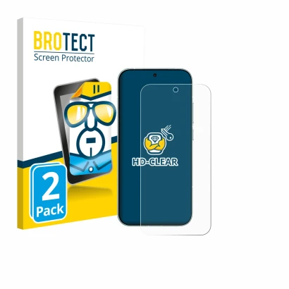 Face avant d’un emballage produit avec le logo de la marque BROTECT. À côté, l’appareil Xiaomi Redmi Turbo 5 5G est représenté