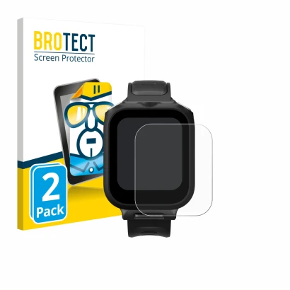 Face avant d’un emballage produit avec le logo de la marque BROTECT. À côté, l’appareil Insta360 GPS preview remote Built-In M