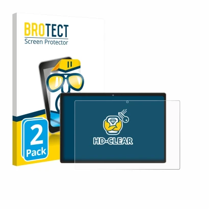 Face avant d’un emballage produit avec le logo de la marque BROTECT. À côté, l’appareil Dghrti TAB30 10.1" est représenté avec