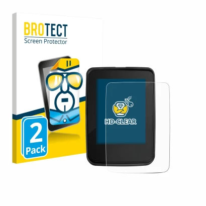 Face avant d’un emballage produit avec le logo de la marque BROTECT. À côté, l’appareil Giant RideDash Evo 2 est représenté av