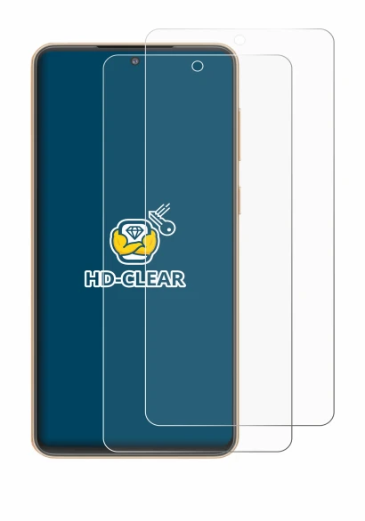 Image de l'appareil Samsung Galaxy F55 avec une grande variété de protections d'écran.