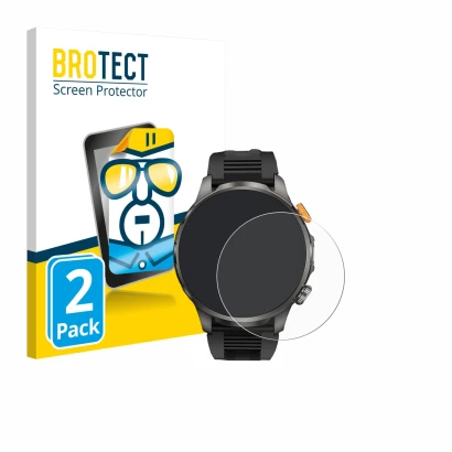 Face avant d’un emballage produit avec le logo de la marque BROTECT. À côté, l’appareil Dekelife AK90 1.91" est représenté ave