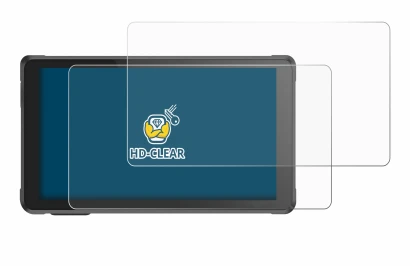 Image de l'appareil Interphone RideSync avec une grande variété de protections d'écran.