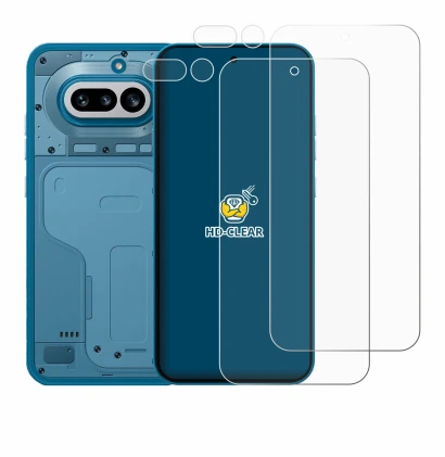 Image de l'appareil Nothing Phone (4a) (Avant+Caméra) avec une grande variété de protections d'écran.