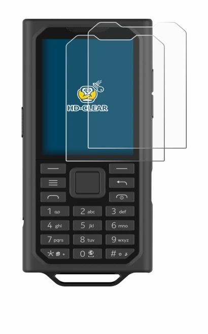 Image de l'appareil HMD Terra M avec une grande variété de protections d'écran.