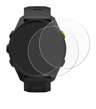 Image de l'appareil Garmin Forerunner 70 avec une grande variété de protections d'écran.