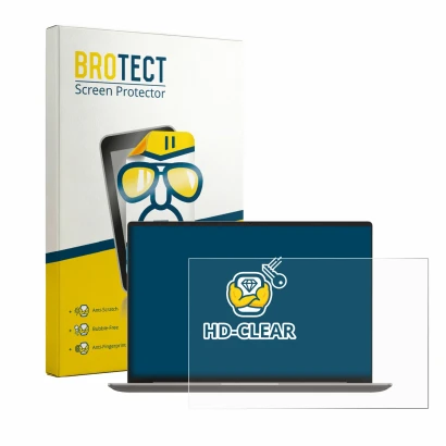 Face avant d’un emballage produit avec le logo de la marque BROTECT. À côté, l’appareil Honor MagicBook 16 2026 est représenté