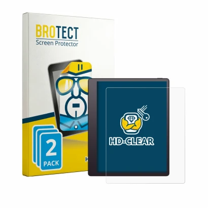 Face avant d’un emballage produit avec le logo de la marque BROTECT. À côté, l’appareil Boox Note Mini C est représenté avec l