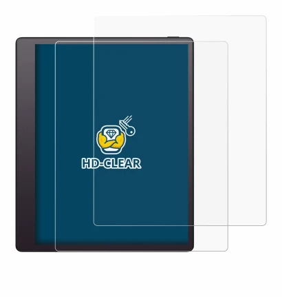 Image de l'appareil Boox Note Mini C avec une grande variété de protections d'écran.