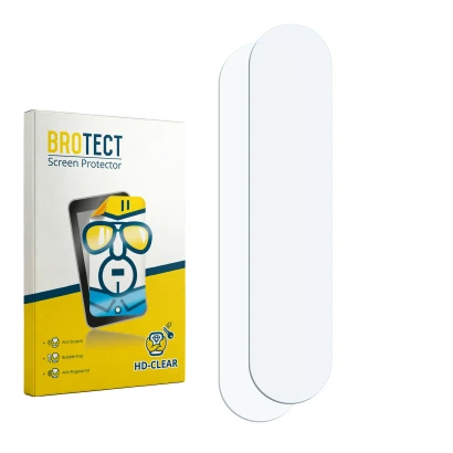 Face avant d’un emballage produit avec le logo de la marque BROTECT. À côté se trouve la protection d’écran correspondante.