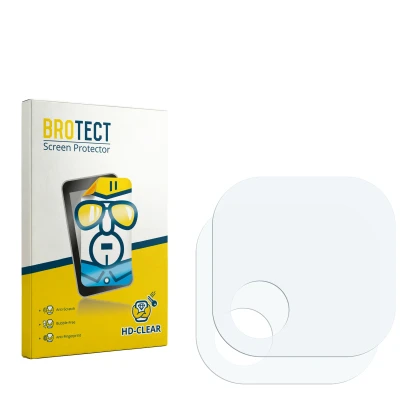 Face avant d’un emballage produit avec le logo de la marque BROTECT. À côté se trouve la protection d’écran correspondante.