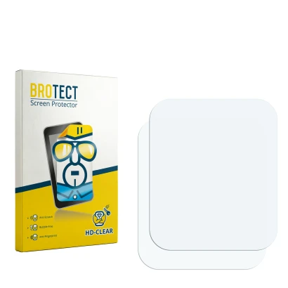 Face avant d’un emballage produit avec le logo de la marque BROTECT. À côté se trouve la protection d’écran correspondante.