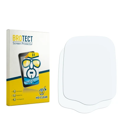 Face avant d’un emballage produit avec le logo de la marque BROTECT. À côté se trouve la protection d’écran correspondante.