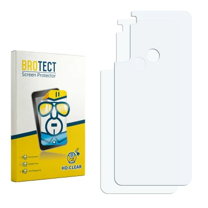 Face avant d’un emballage produit avec le logo de la marque BROTECT. À côté se trouve la protection d’écran correspondante.