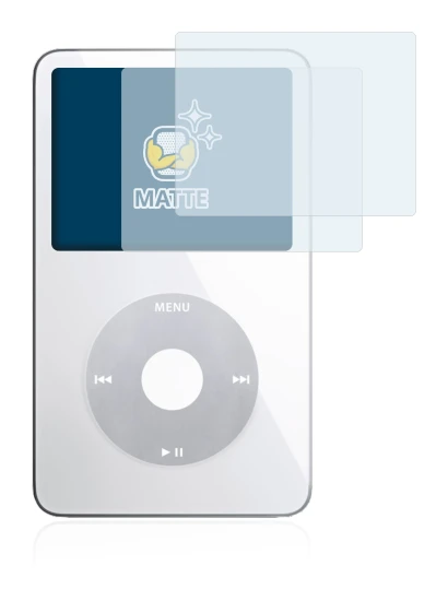Image de l'appareil Apple iPod classic video Display (5ème Gen.) avec une grande variété de protections d'écran.
