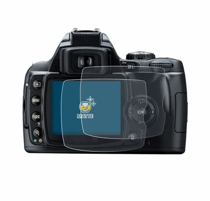 Image de l'appareil Nikon D40 avec une grande variété de protections d'écran.