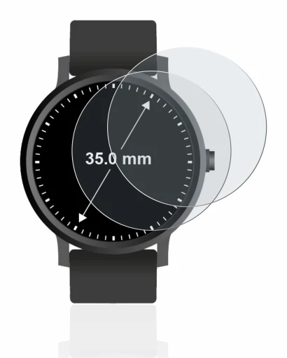 Image de l'appareil Montres (Circulaire, ø: 35 mm) avec une grande variété de protections d'écran.